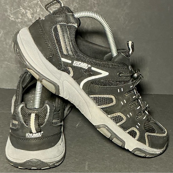 KHOMBU Aqua Comfort Footbed Hiker Low Top Black Shoes Men’s US 8 *READ* - Picture 1 of 15